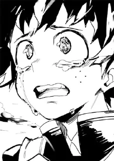 😩 emoji Midoriya @anime_sticks Telegram sticker 3 of 20
