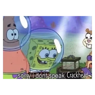 Sticker from spongebob meme