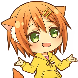 🤷‍♀ emoji Собачка-тян @nyasticks Telegram sticker 7 of 41