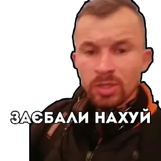 😢 emoji МС Петя ЗВІР Telegram sticker 8 of 73