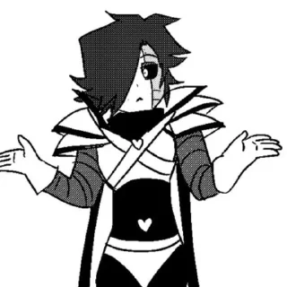 🖤 emoji X!tale mettaton! Telegram sticker 3 of 19