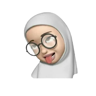 🤪 emoji Hidjab Memoji by @feruzamnur Telegram sticker 12 of 39