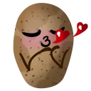 😘 emoji Potato Telegram sticker 24 of 53