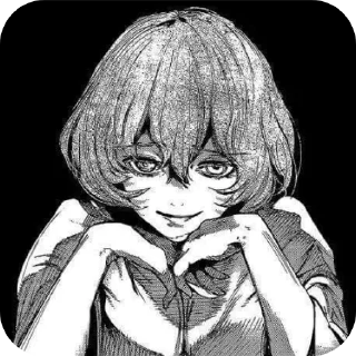 😁 emoji Канеки-гуль Telegram sticker 24 of 45