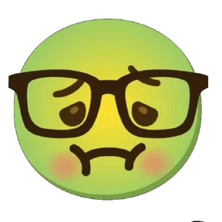 🌟 emoji 🤓🤓 Telegram sticker 10 of 52
