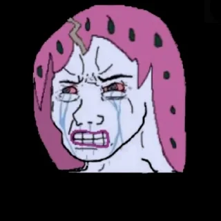 😭 emoji JoJo MeMe 5 @diosstickers Telegram sticker 21 of 120