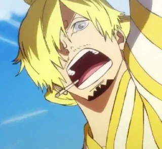 😨 emoji пиздатый санджи @world_onepiece Telegram sticker 19 of 40
