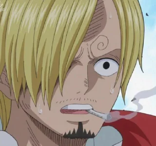 😰 emoji пиздатый санджи @world_onepiece Telegram sticker 15 of 40