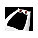 😱 emoji Dismayed Meawbin the Creepy Cat Telegram sticker 4 of 69