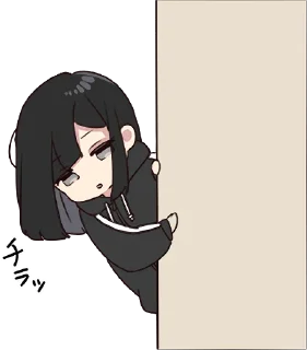 👀 emoji Yurudara-chan. :: @line_stickers Telegram sticker 17 of 80