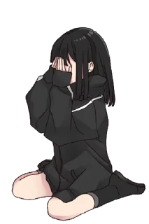 ❓ emoji @dangokimochi Yurudara-chan & Yurudara-kun Telegram sticker 13 of 46