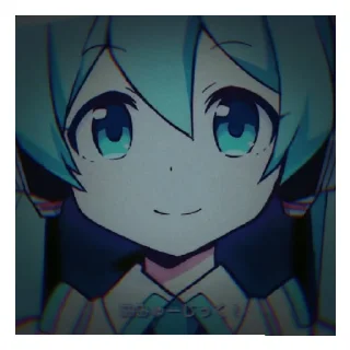 🙂 emoji Хацунэ Мику💓 Telegram sticker 6 of 20