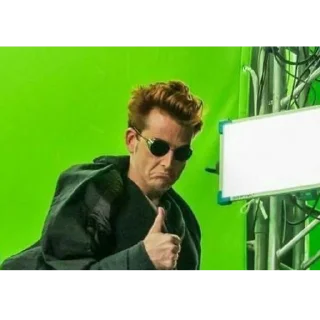 Sticker from Good Omens