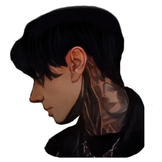 😔 emoji Дима Матвеев 🖤 Telegram sticker 5 of 53