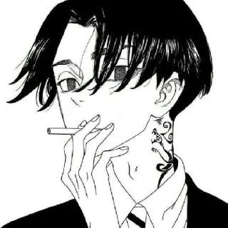 🖤 emoji Manjiro sano @chainixx_ded Telegram sticker 14 of 30
