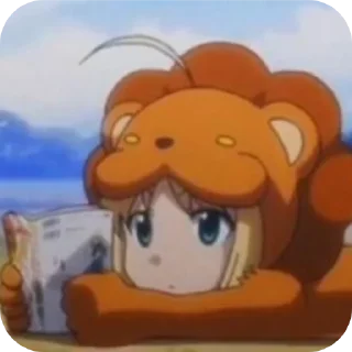 Sticker from Fate saber