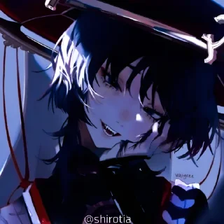🎭 emoji 🎭`𝐒𝐂𝐀𝐑𝐀𝐌𝐔𝐂𝐂𝐈𝐀 – @Res_tia @shirotia Telegram sticker 15 of 57