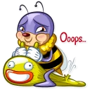 😊 emoji Ben The Bee Telegram sticker 16 of 30
