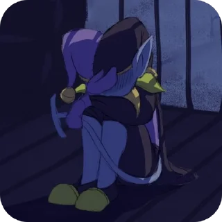 🫥 emoji 🤡Jevil🤡 @UndertaleDeltaruneStickersArts Telegram sticker 17 of 33
