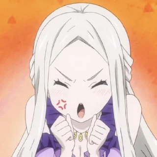🤓 emoji Leonora Nakiri Telegram sticker 16 of 46