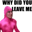 ❓ emoji Filthy Frank a.k.a. Pink Guy Telegram sticker 11 of 112