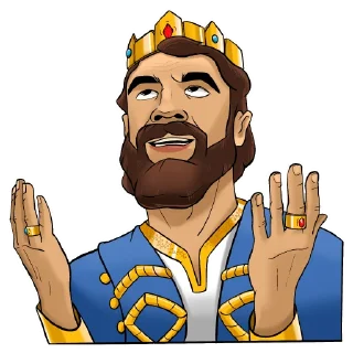 🙏 emoji King Solomon Telegram sticker 6 of 9