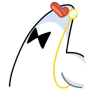 Sticker from @tgsticker Гусь - за мат кусь без надписей!