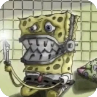 🔪 emoji Spongebob🦶🦶🦶 Telegram sticker 11 of 23