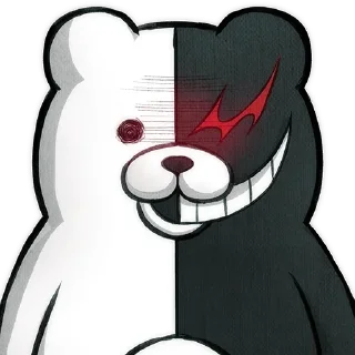 😡 emoji / Monokumas pack by @wanna_s_l_e_e_p / Telegram sticker 2 of 120
