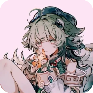 🍃 emoji 🍃𝙷𝚞𝚘 𝙷𝚞𝚘🍃 @genshinloversx Telegram sticker 14 of 46