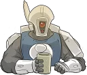 ☕️ emoji WH40K. Regular marine Telegram sticker 23 of 32
