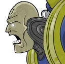 😡 emoji WH40K. Regular marine Telegram sticker 6 of 32