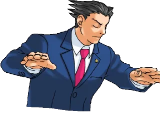 😠 emoji Ace Attorney Telegram sticker 23 of 50