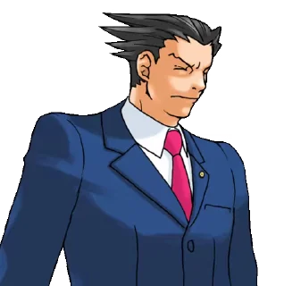 😱 emoji Ace Attorney Telegram sticker 19 of 50