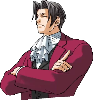 😒 emoji Ace Attorney Telegram sticker 9 of 50