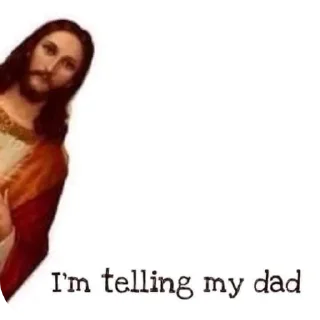 😇 emoji Chill Jesus or something idk Telegram sticker 10 of 25