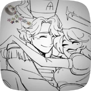 🌟 emoji БОЛЬШЕ ⇨ @CLOOBHUB АВЕЛЬ ОТЕЛЬ ХАЗБИН HAZBIN HOTEL Telegram sticker 6 of 35