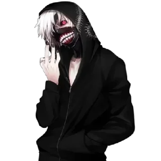 😎 emoji я... гуль.. @anime_sticke Telegram sticker 9 of 51