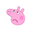 😟 emoji PEPPA PIG Telegram sticker 15 of 23