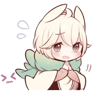🙏 emoji Зайчик @nyasticks Telegram sticker 8 of 40