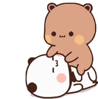 💋 emoji Dudu & Bubu 6 @twix_bears Telegram sticker 13 of 120