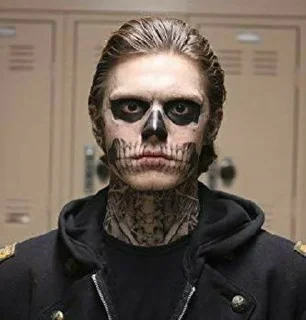 💀 emoji Evan Peters Telegram sticker 22 of 46
