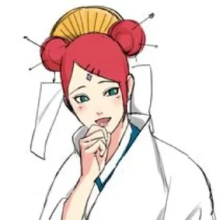 🌟 emoji Мито Узумаки Telegram sticker 18 of 50