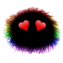 😍 emoji @TVstickers Black Thing Telegram sticker 4 of 46