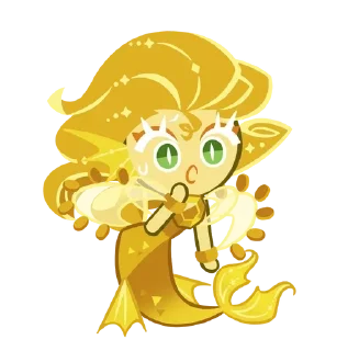 🧜‍♀ emoji Aquamarine, Gold Citrine and Mystic Opal! Telegram sticker 5 of 8