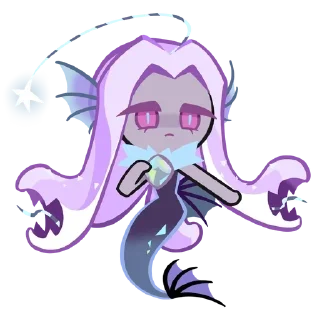🧜‍♀ emoji Aquamarine, Gold Citrine and Mystic Opal! Telegram sticker 8 of 8