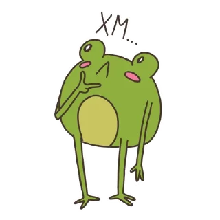 🧐 emoji Лягуш @belkabebelka Telegram sticker 14 of 50