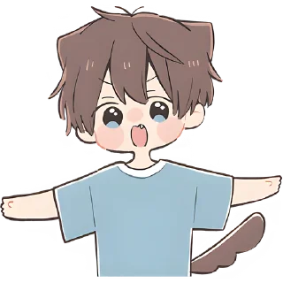 😮 emoji Анимешный мальчик @Nyasticks Telegram sticker 14 of 41