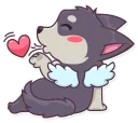 Sticker from Hank the Husky