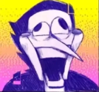 😀 emoji Spamton Omori Telegram sticker 6 of 15